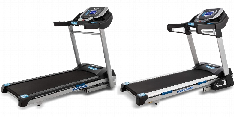 Side by side comparison of XTERRA Fitness TRX3500 and XTERRA Fitness TRX4500 treadmills.