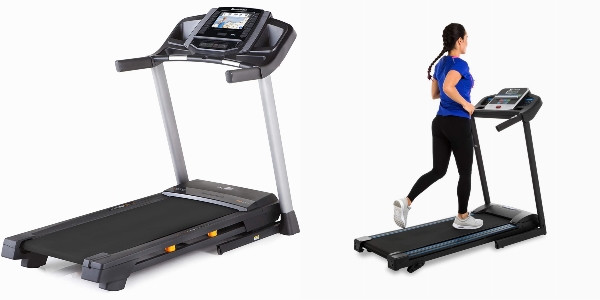Side by side comparison of NordicTrack T Series Treadmill 6.5S and XTERRA Fitness TR150 treadmills.