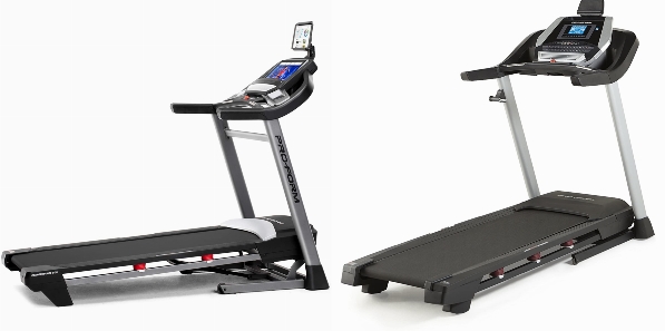 Side by side comparison of ProForm Performance 800i and ProForm 705 CST treadmills.