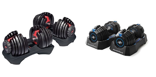 Bowflex SelectTech 552 Adjustable Dumbbells vs NordicTrack Speed Weights