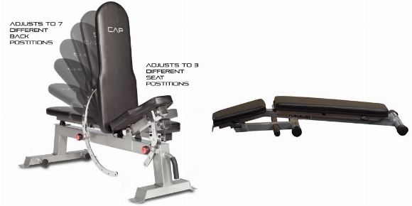 CAP Barbell Deluxe Utility Weight Bench vs Body-Solid Powerline PFID125X Folding Bench