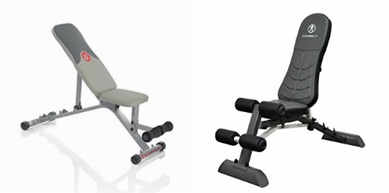 Universal 5 Position Weight Bench vs Marcy Deluxe Utility Bench SB-10100