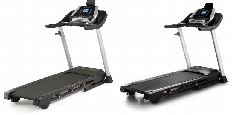 Side by side comparison of ProForm 705 CST and ProForm 905 CST treadmills.