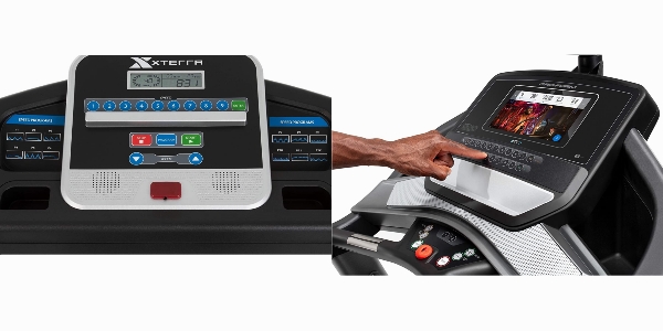Consoles of XTERRA Fitness TR150 and ProForm Performance 400i.