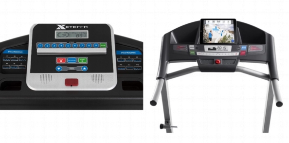 Consoles of XTERRA Fitness TR150 and Weslo Cadence G 5.9i.